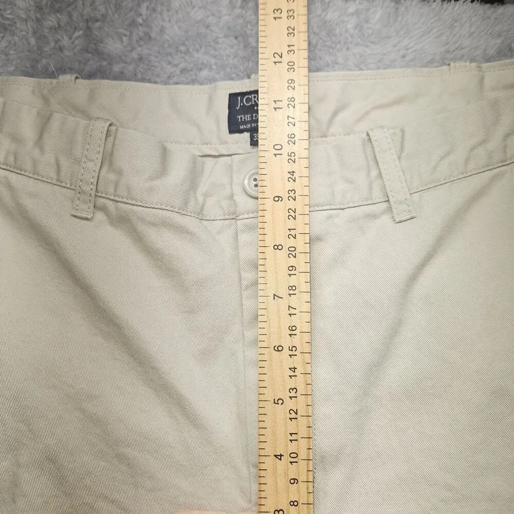 J.Crew Mens Beige The Driggs Chino Pants 35x32 Khaki Preppy Classic